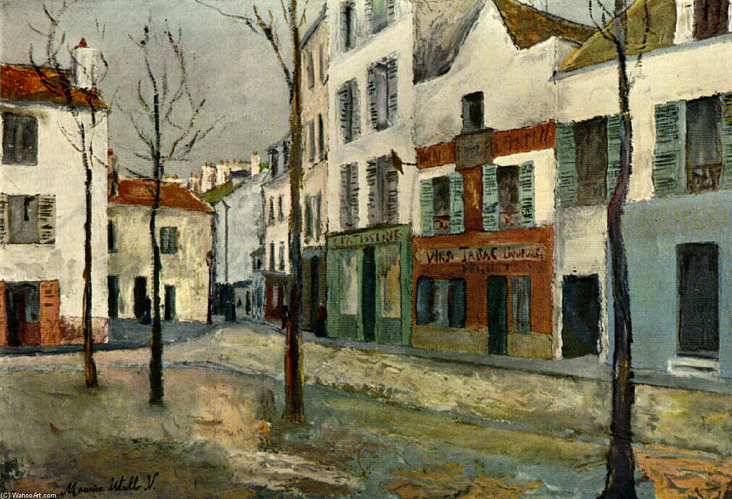 Square Tertre On Montmartre — Maurice Utrillo