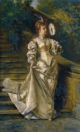 Young Woman (jeune Femme À L'éventail) — Ladislaus Bakalowicz