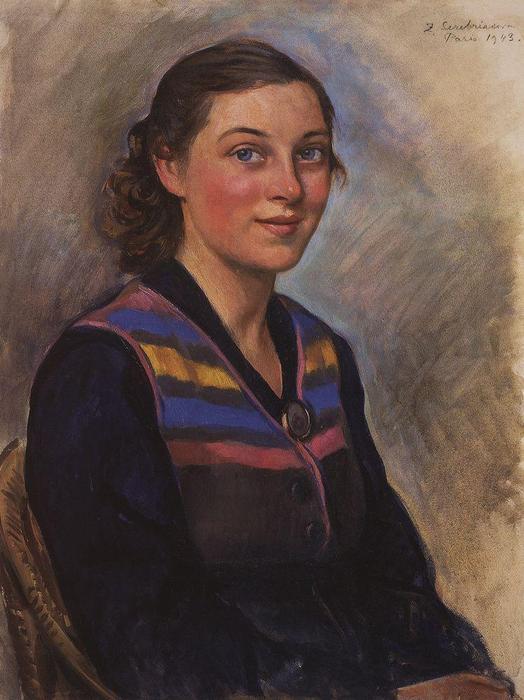 Portrait Of Irina Zakolodkina — Zinaida Serebriakova