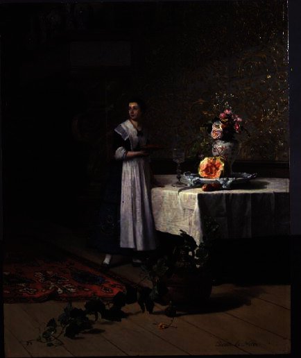 A Maid In An Interior — David Emile Joseph De Noter