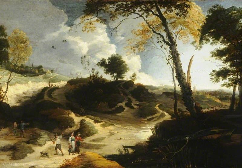 Landscape With Figures And Haymakers — Lodewijk De Vadder