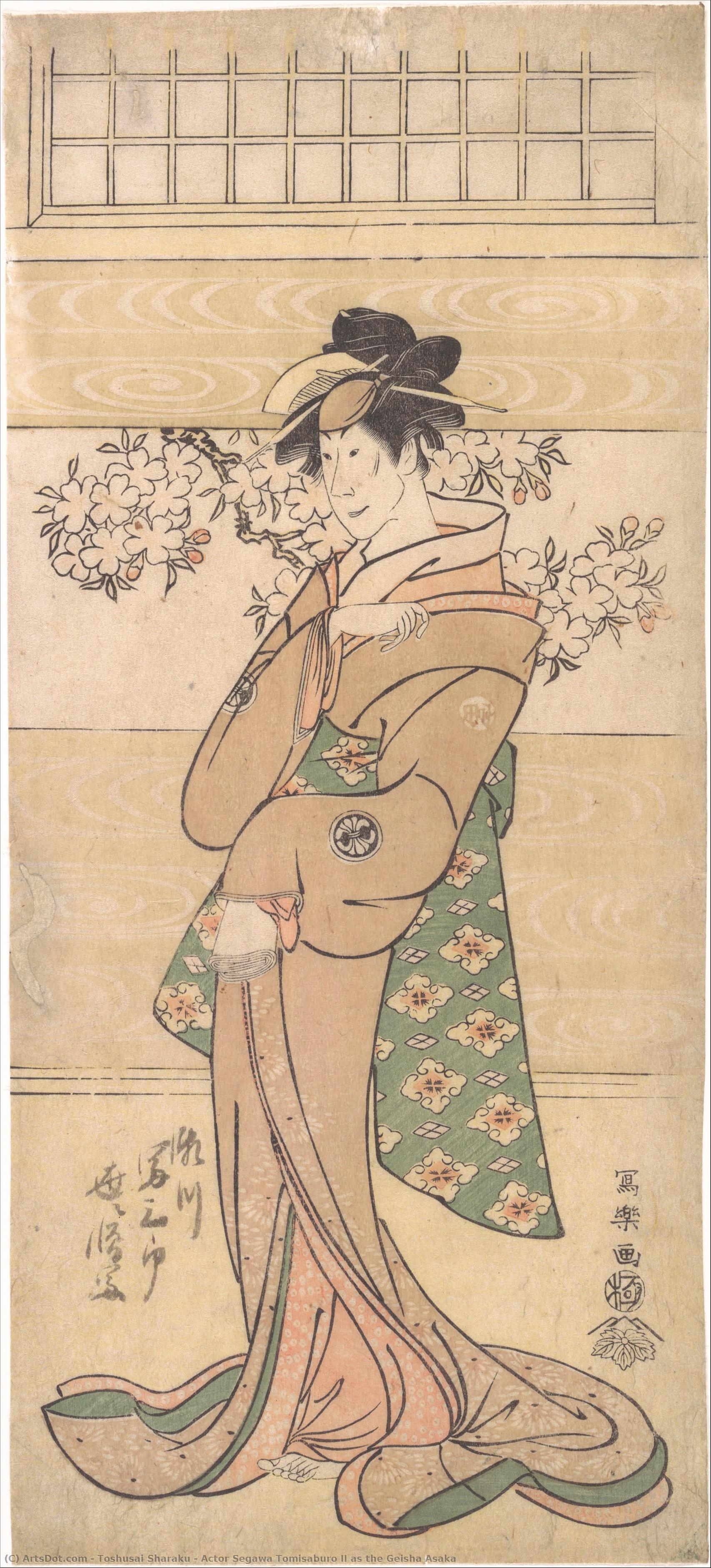 Actor Segawa Tomisaburo Ii As The Geisha Asaka — Tōshūsai Sharaku