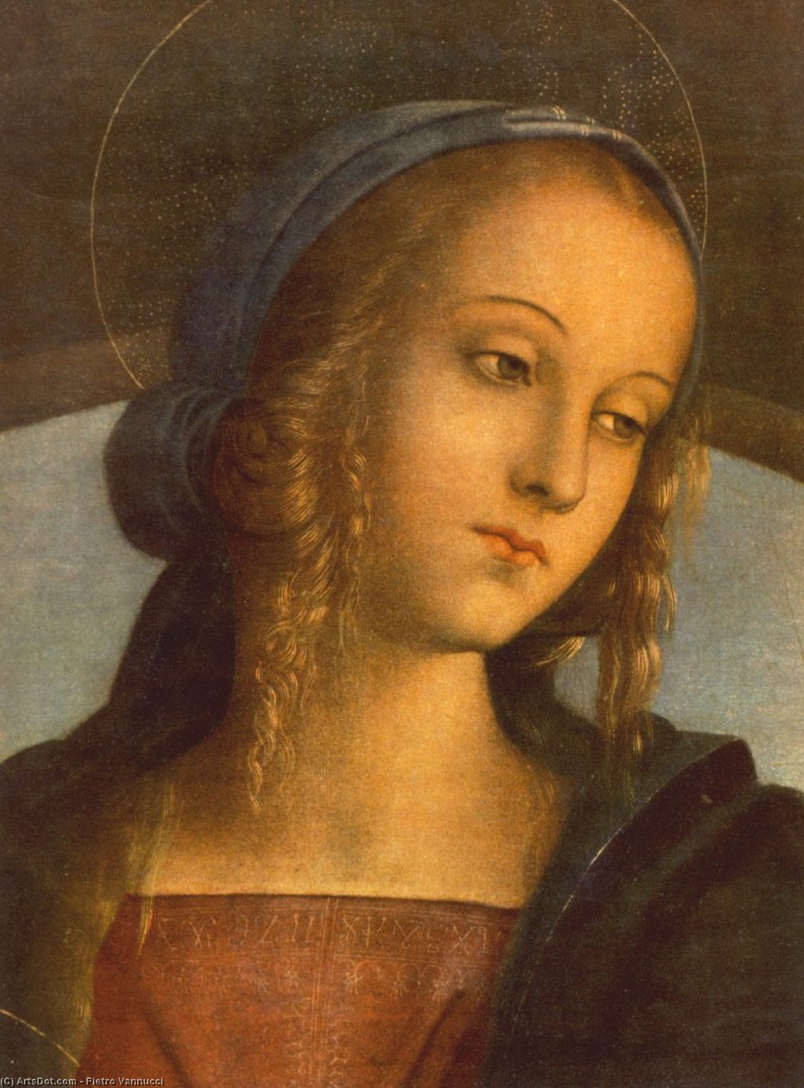 The Madonna Between St. John The Baptist And St. Sebastian [detail] — Vannucci Pietro (le Perugin)