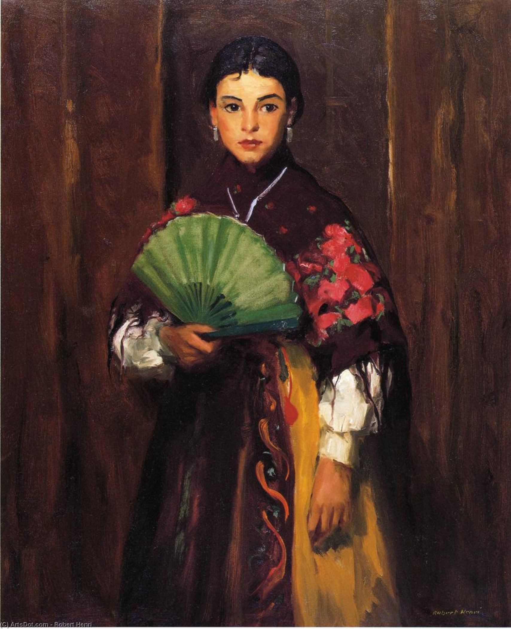 Spanish Girl Of Segovia (also Known As Peasant Girl Of Segovia) — Robert Henri
