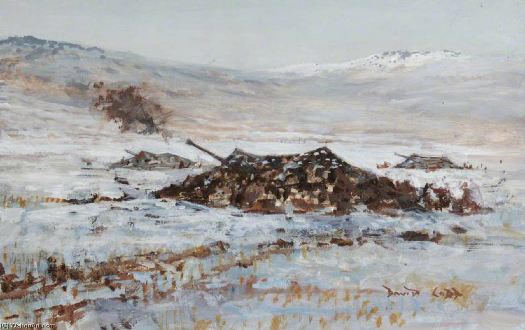Artillery At Mount Kent — Charles David Cobb