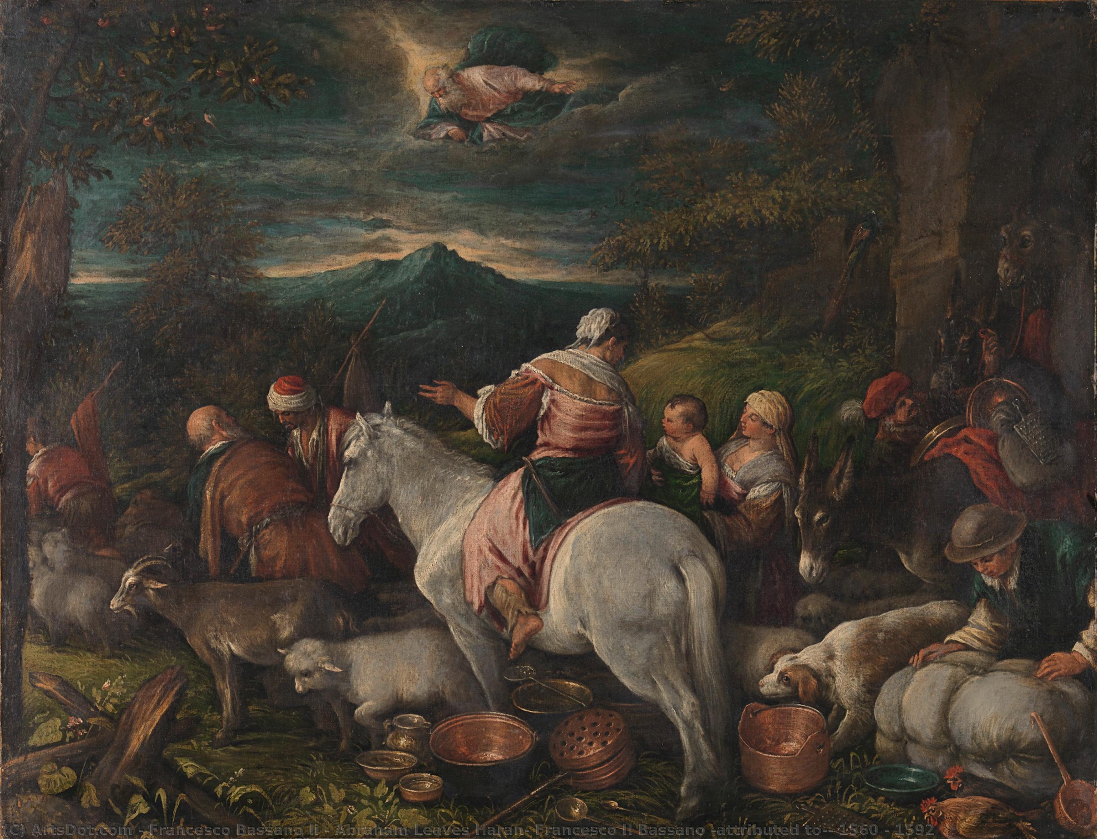 Abraham Leaves Haran, Francesco Ii Bassano (attributed To), 1560 - 1592 — Francesco Bassano Ii