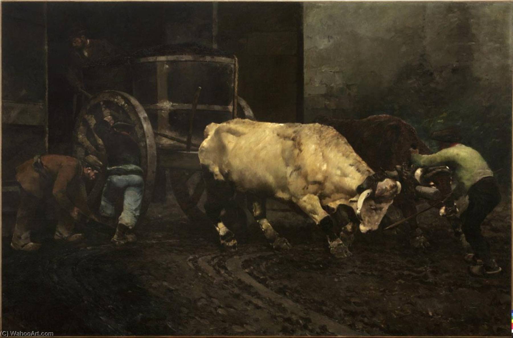 L'arrivée Au Pressoir — Princeteau Pierre Charles Marie