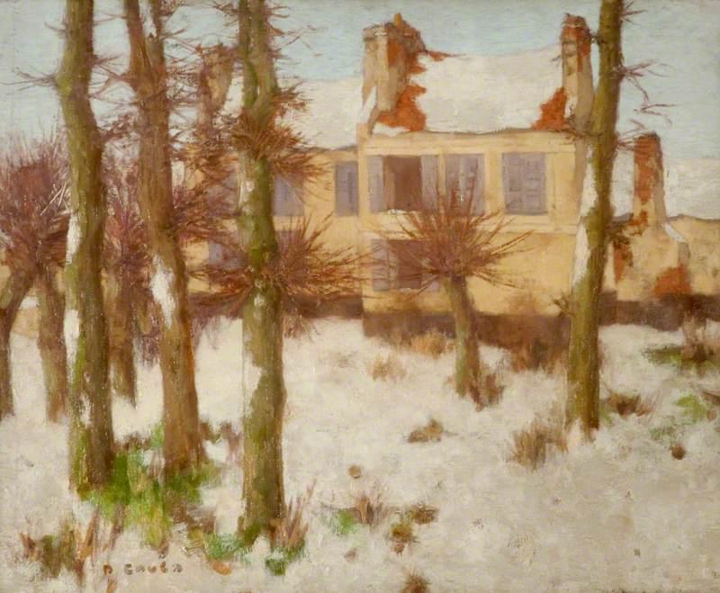 The Ramparts Of Montreuil-sur-mer In Snow — David Gauld