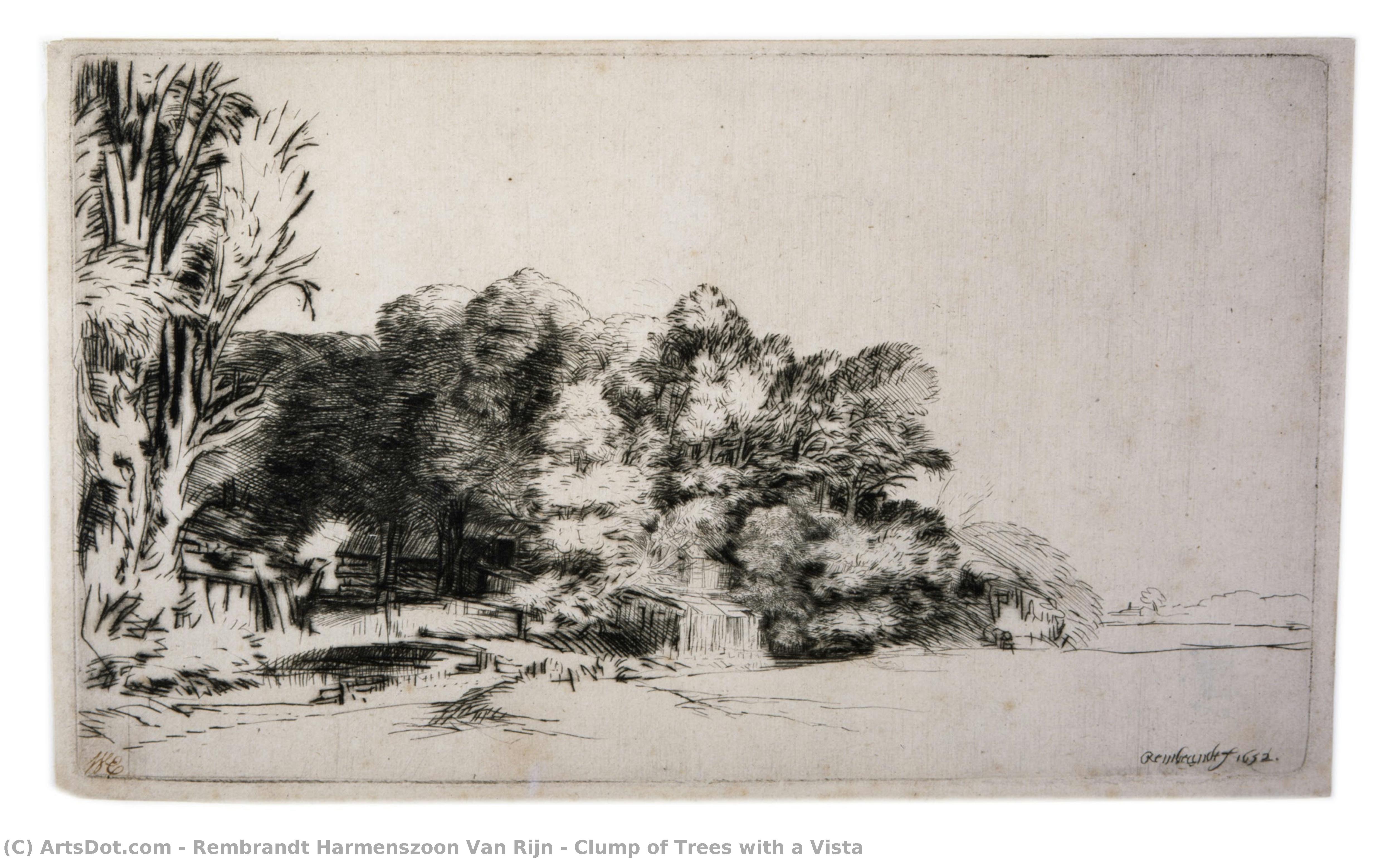 Clump Of Trees With A Vista — Rembrandt Van Rijn