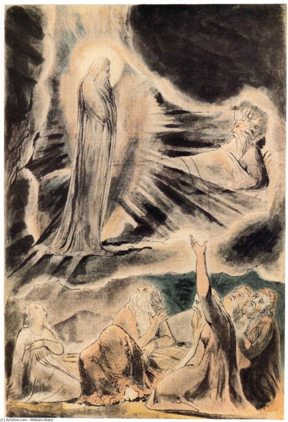 The Vision Of Eliphaz — Уильям Блейк