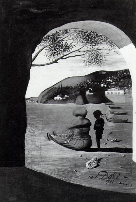 Mysteriöses Maul, Das Sich Hinter Meiner Krankenschwester Zeigt — Salvador Dalí