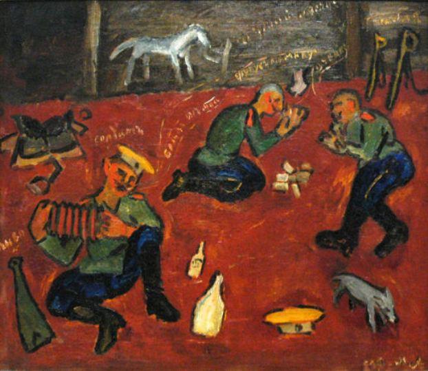 Dancing Soldiers — Mikhail Fiodorovich Larionov