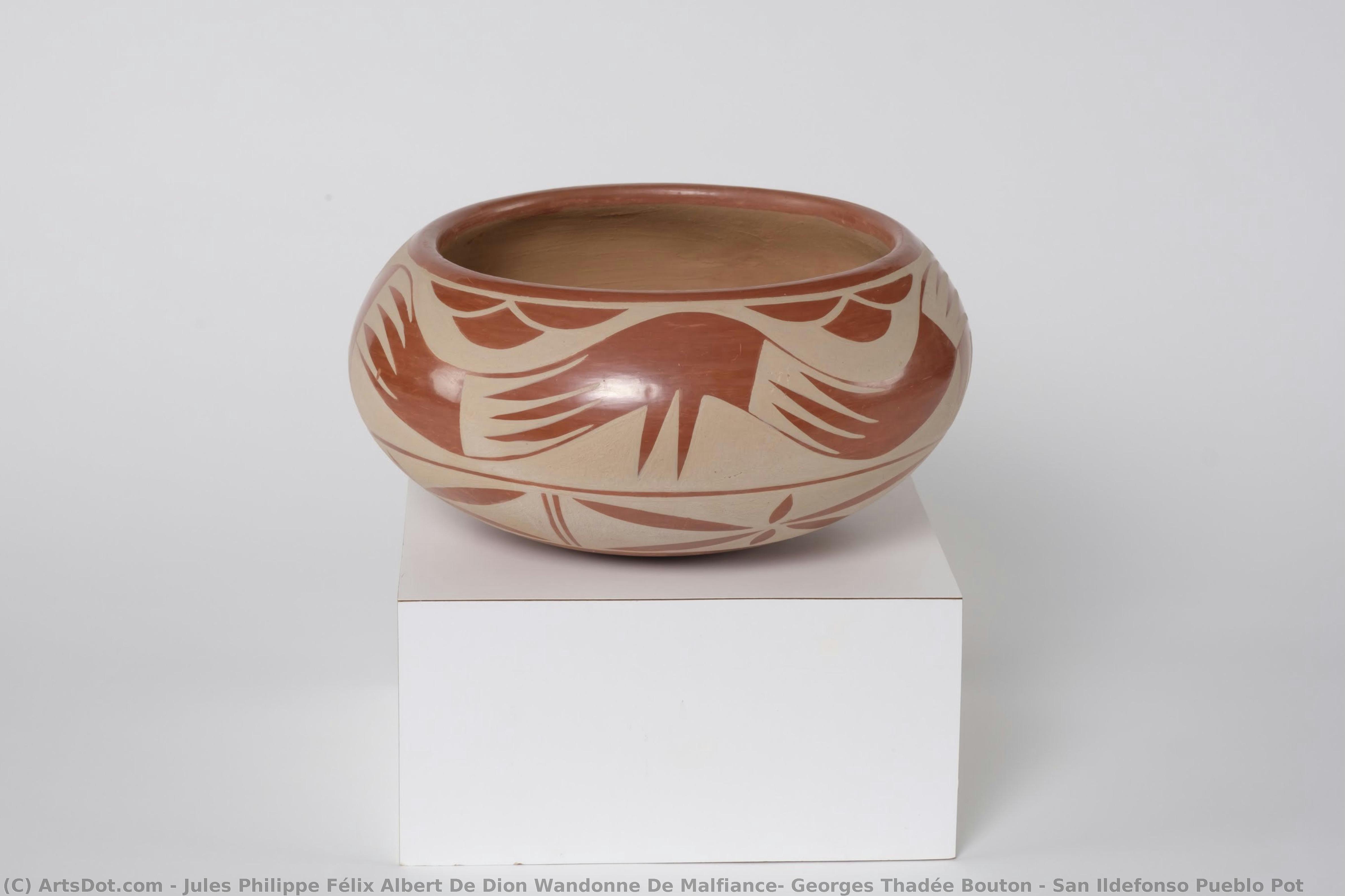 San Ildefonso Pueblo Pot — Jules Philippe Félix Albert De Dion Wandonne De Malfiance, Georges Thadée Bouton