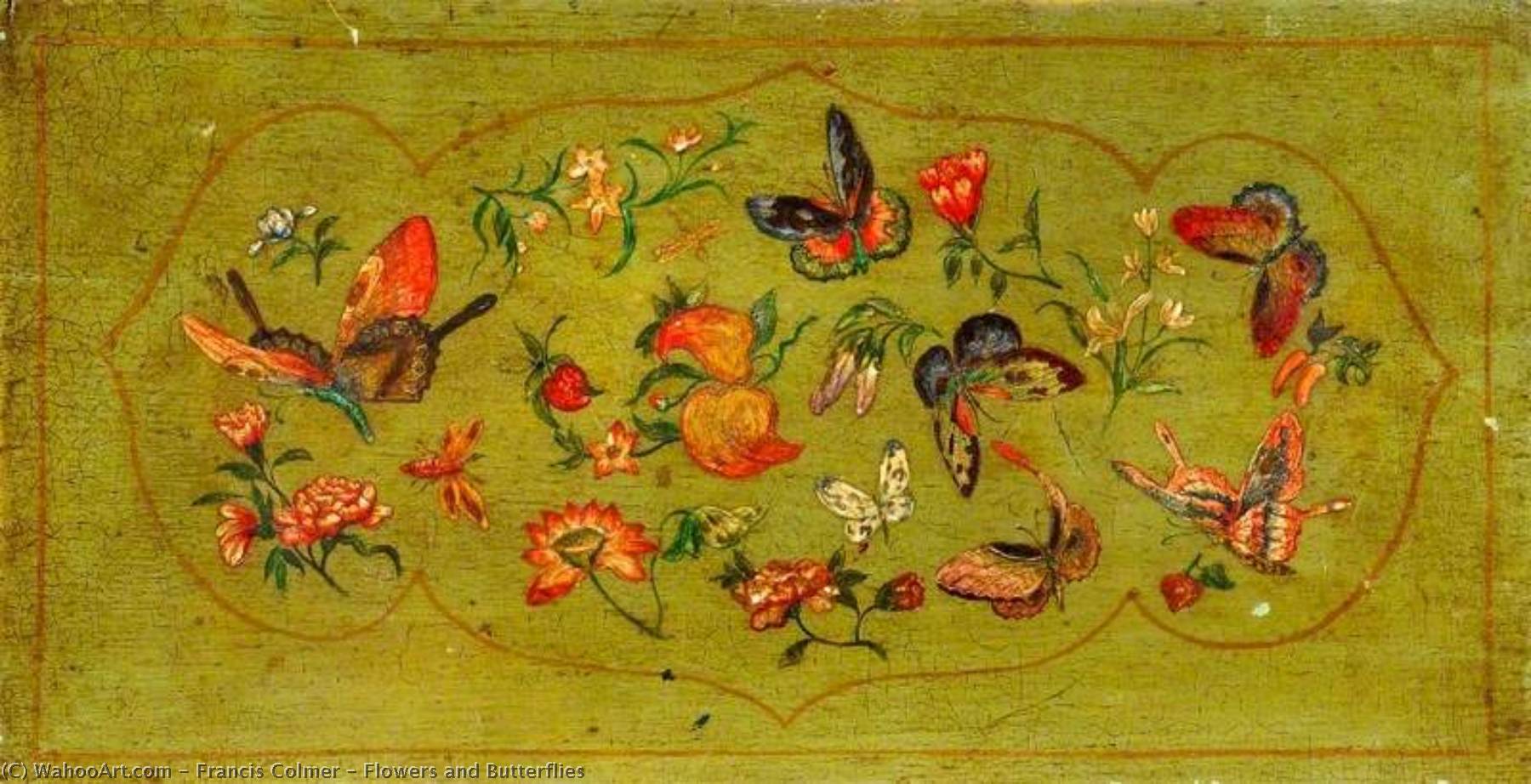 Flowers And Butterflies — Francis Colmer