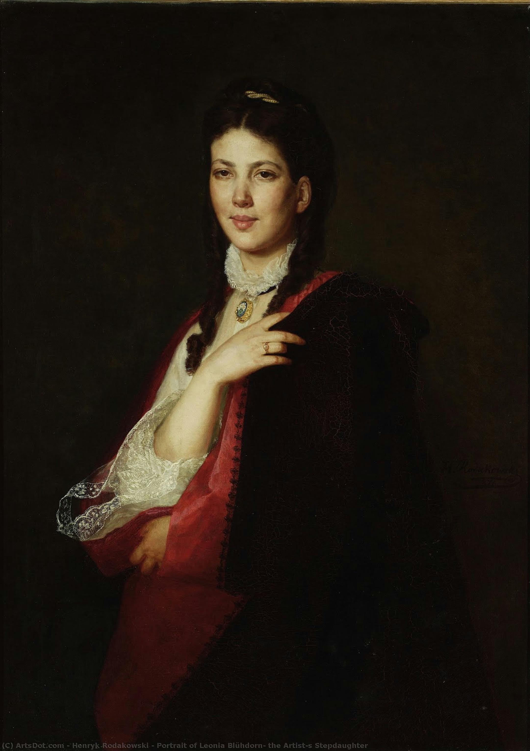 Porträt Von Leonia Blühdorn, Der Stieftochter Des Künstlers — Henryk Rodakowski