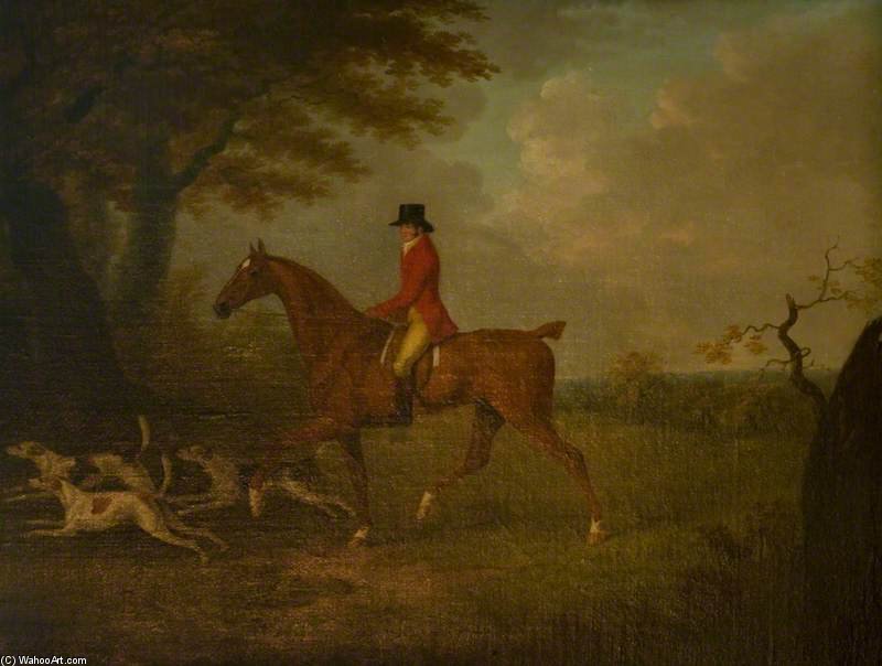 A Huntsman And Three Hounds At The Edge Of A Wood — John Nost Sartorius