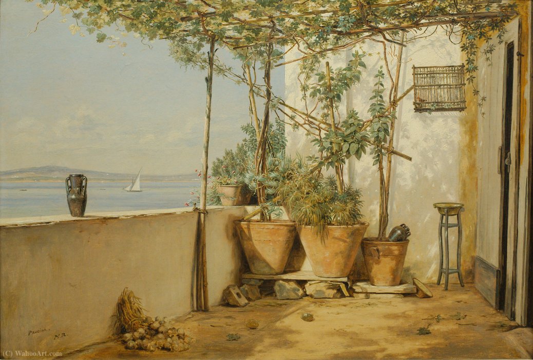 A Loggia From Procida — Martinus Christian Wesseltoft Rørbye
