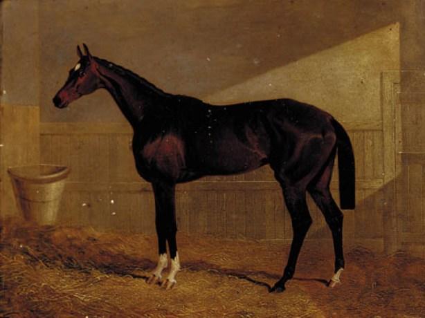 Lucetta, A Bay Racehorse In A Stable — ジョン・フレデリック・ヘリング・シニア