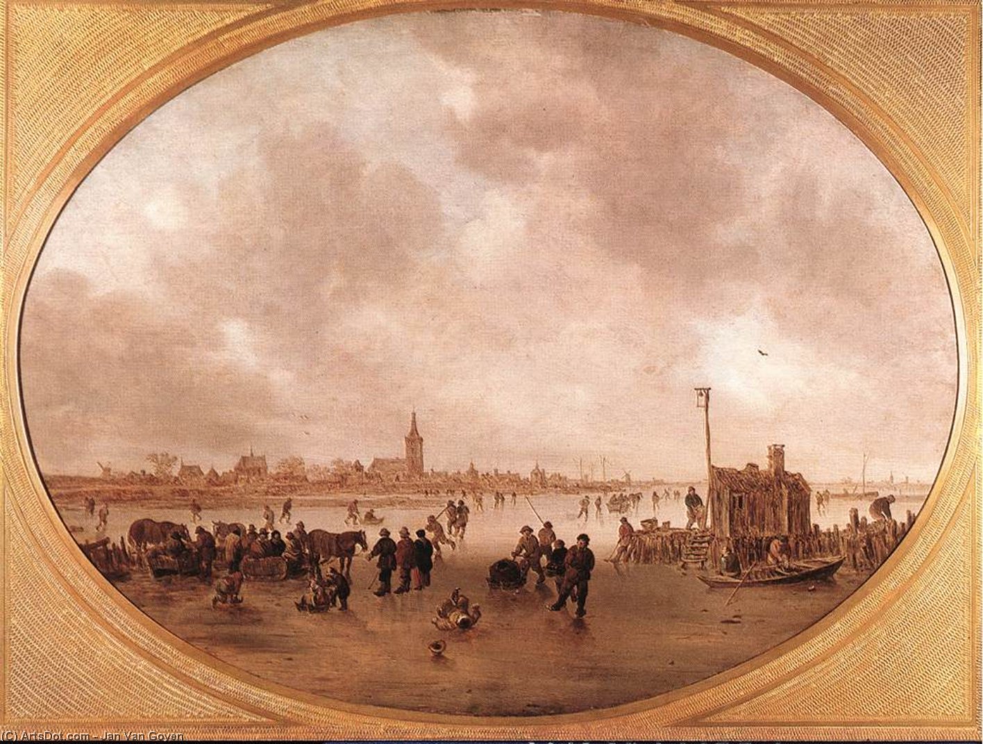 Winter On The River — Jan Josephszoon Van Goyen