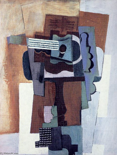Gitarre Auf Einem Tisch — Pablo Picasso