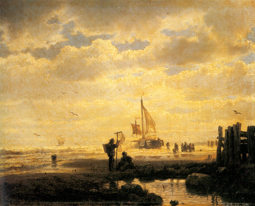 Bringing In The Catch — Andreas Achenbach