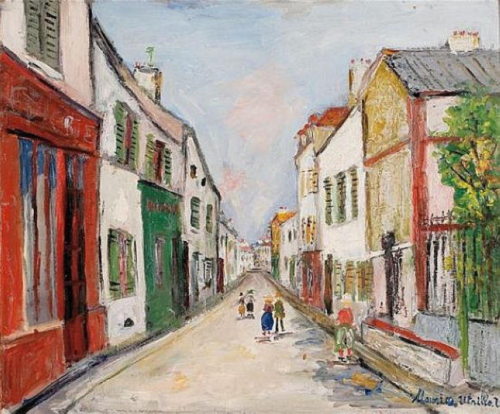 Damiette Street In Sannois — Maurice Utrillo