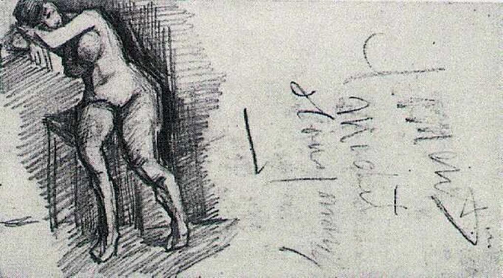 Female Nude, Seated — Vincent Willem Van Gogh