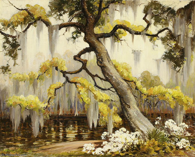In Magnolia Gardens — Alfred Heber Hutty