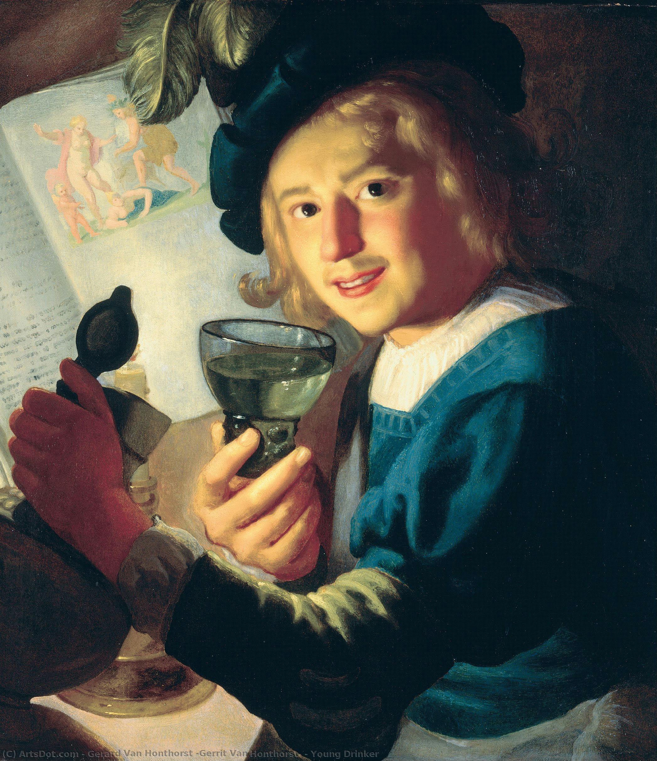 Young Drinker — Герхард Ван Хонторст