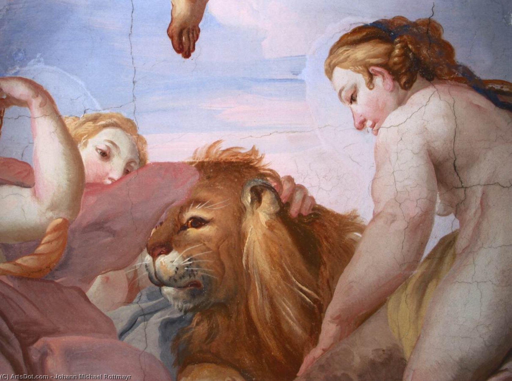 Allegories Of Princely Munificence (detail) — Johan Mihael Rotmajr