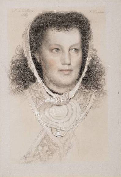 Portrait Of Hannah Louisa, Mrs William Clabburn — Anthony Frederick Augustus Sandys