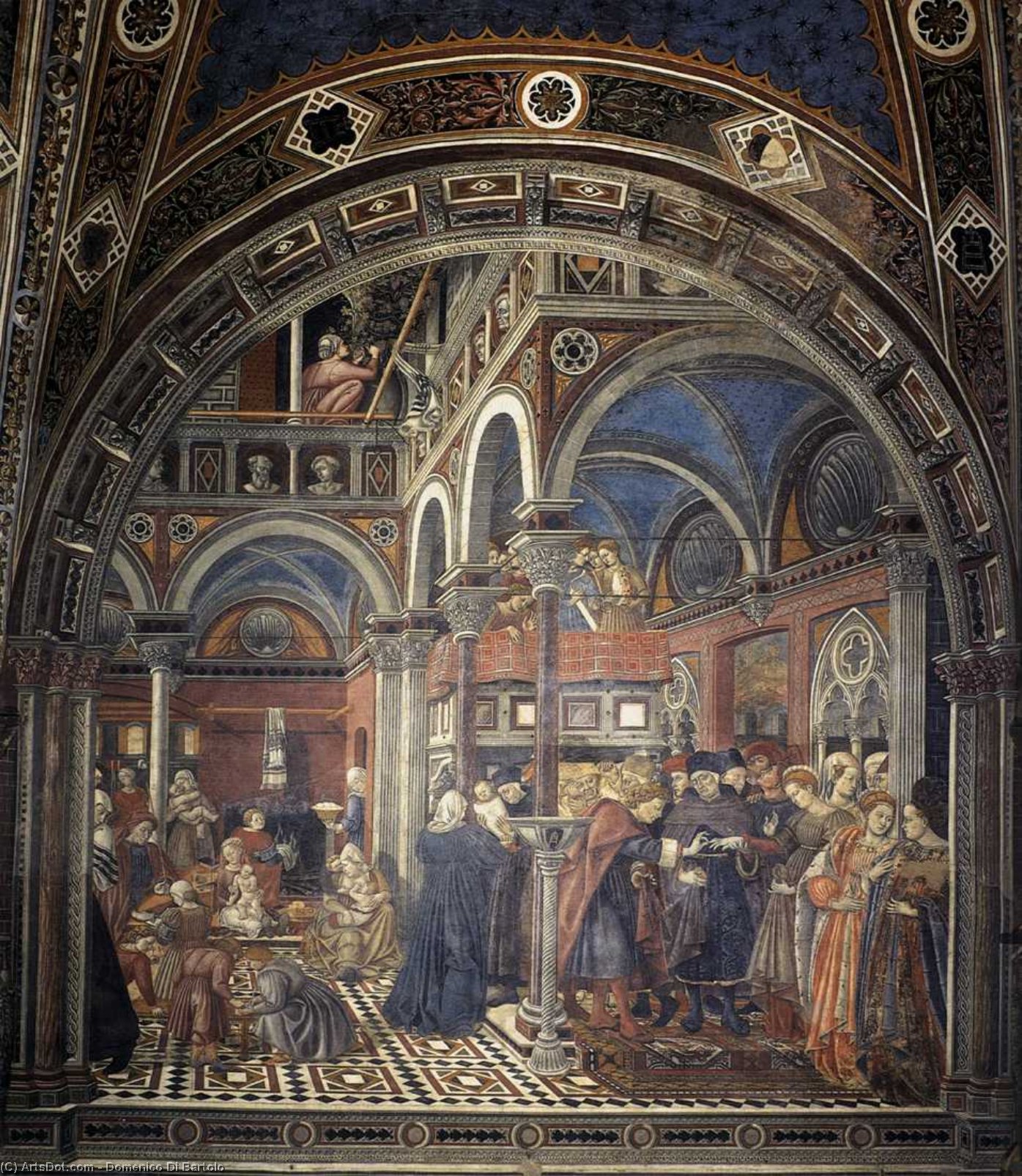The Rearing And Marriage Of Female Foundlings — Domenico Di Bartolo
