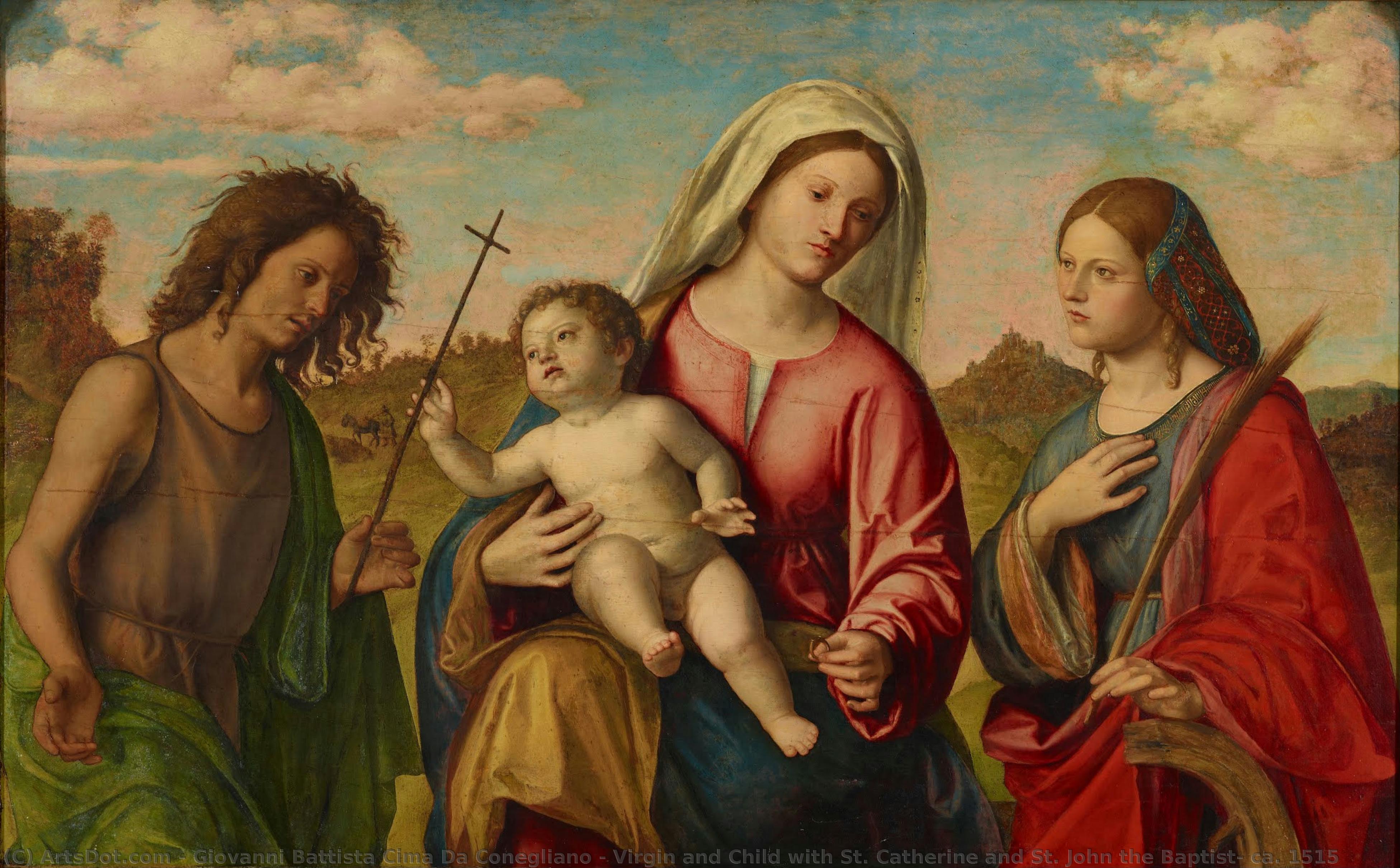 Virgin And Child With St. Catherine And St. John The Baptist, Ca. 1515 — Giovanni Battista Cima Da Conegliano