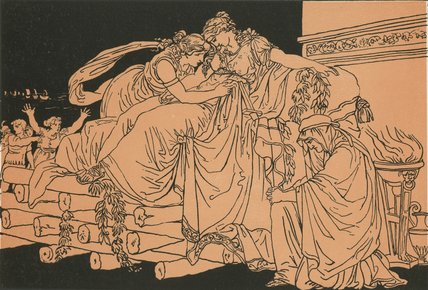 Dido On The Funeral Pile — Бартоломео Пинелли