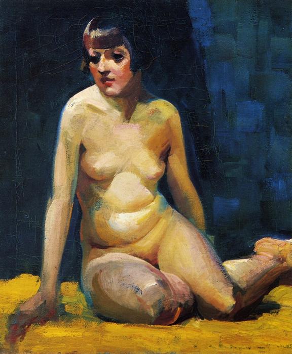 Seated Nude With Bobbed Hair — George Benjamin Luks
