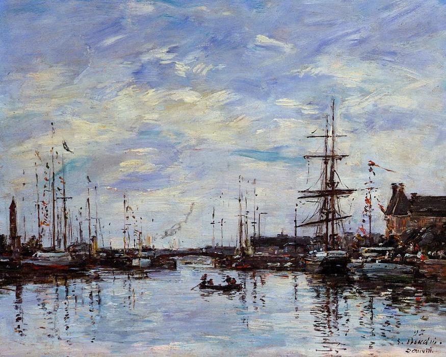 Deauville, The Dock — Eugène Louis Boudin