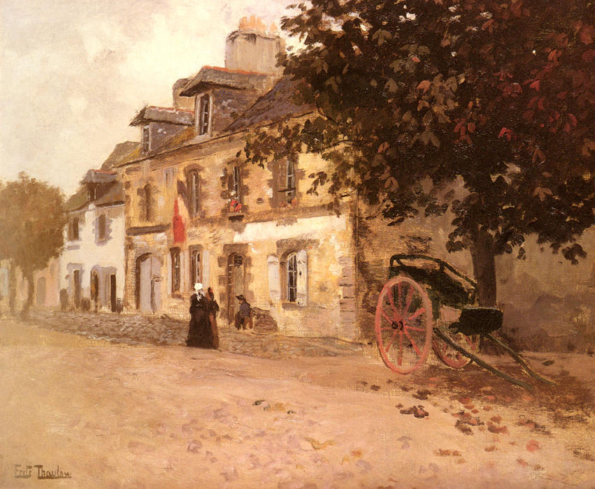 A Village Street In France — Frits Thaulow
