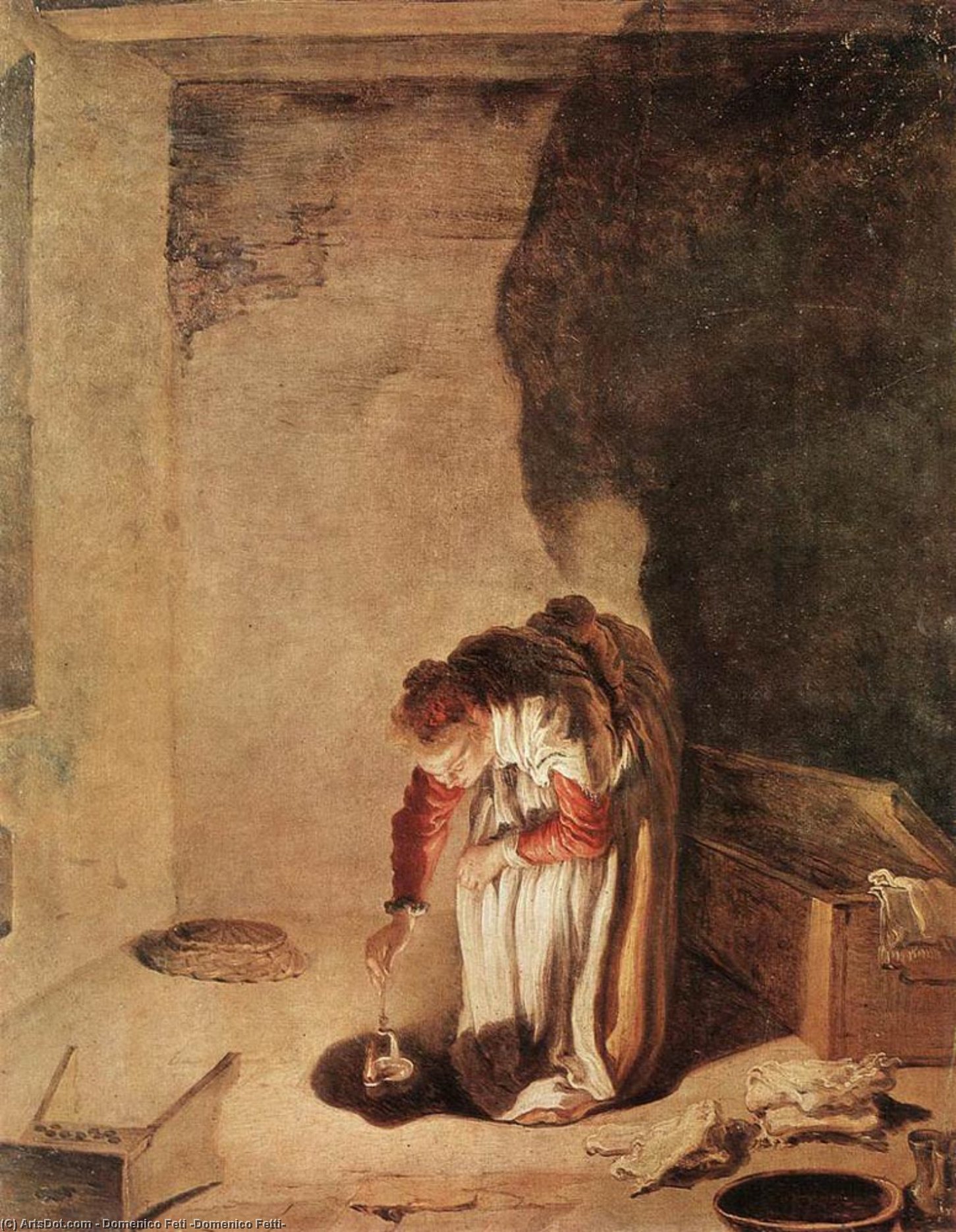 Parable Of The Lost Drachma — Domenico Feti (domenico Fetti)