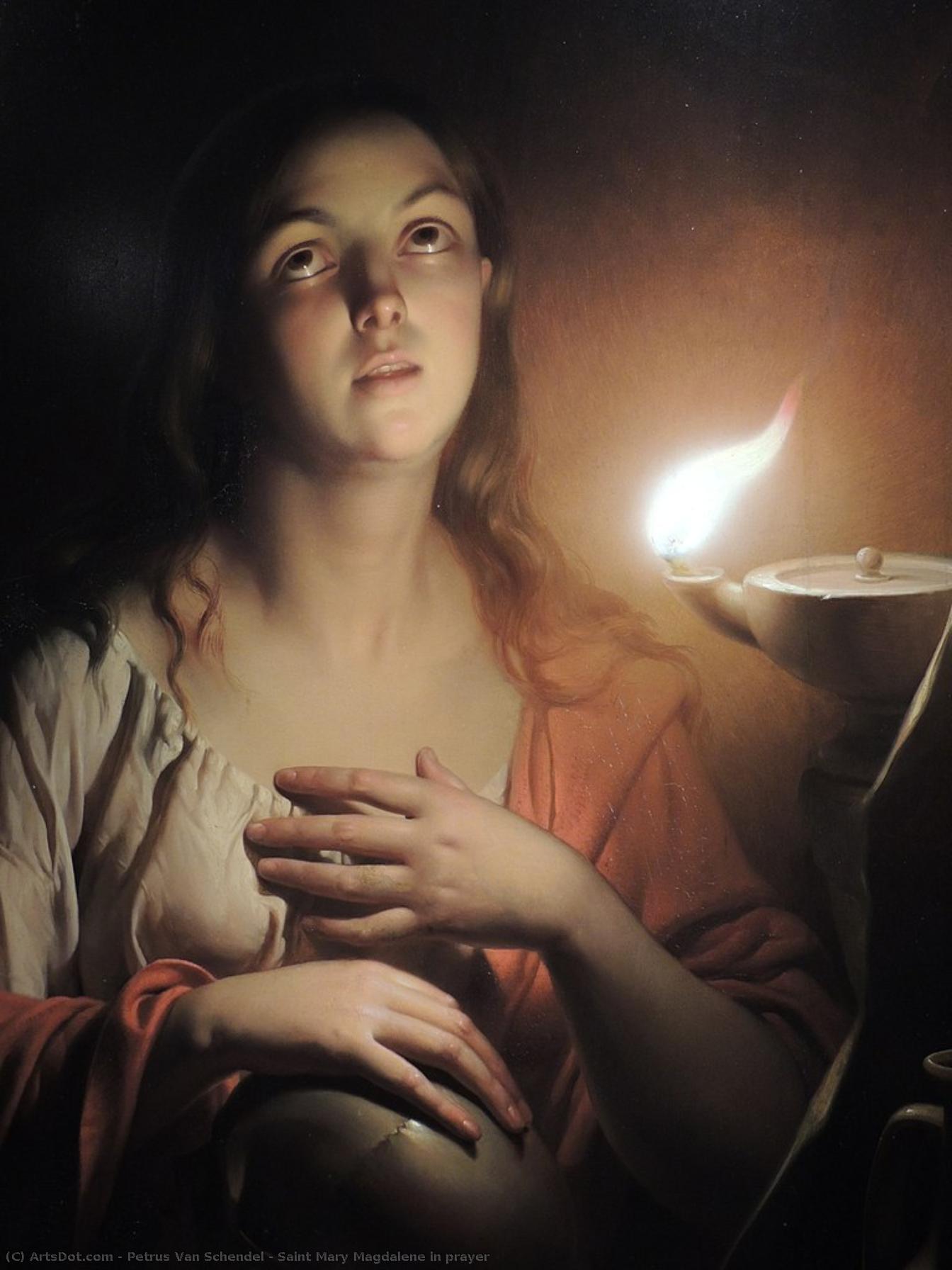 Saint Mary Magdalene In Prayer — Petrus Van Schendel