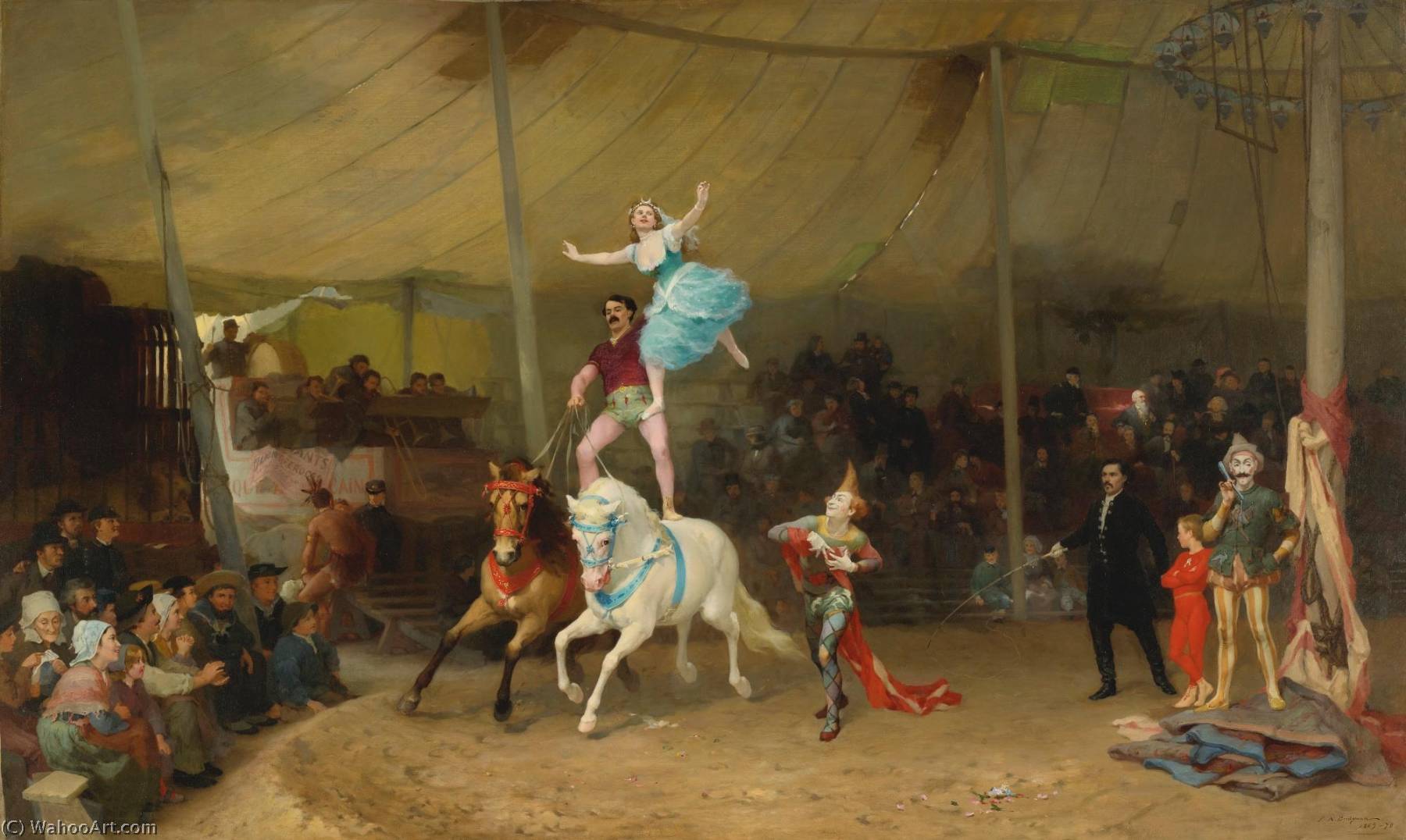 Un Cirque En Province (the American Circus In France) — Frederick Arthur Bridgman