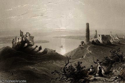 View Of The 'seven Churches Of Clonmacnois — William Henry Bartlett