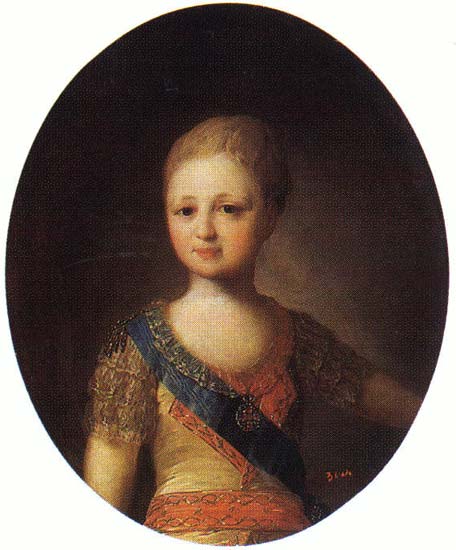 Alexander I Of Russia As Child — Fyodor Stepanovich Rokotov