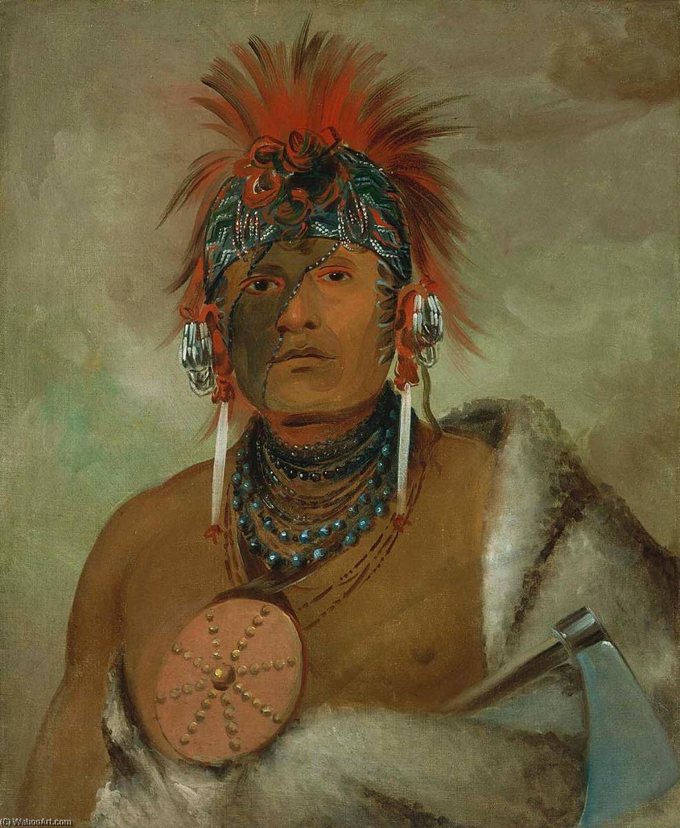 Wá Hón Ga Shee, Sin Tonterías, Un Gran Dandi — George Catlin