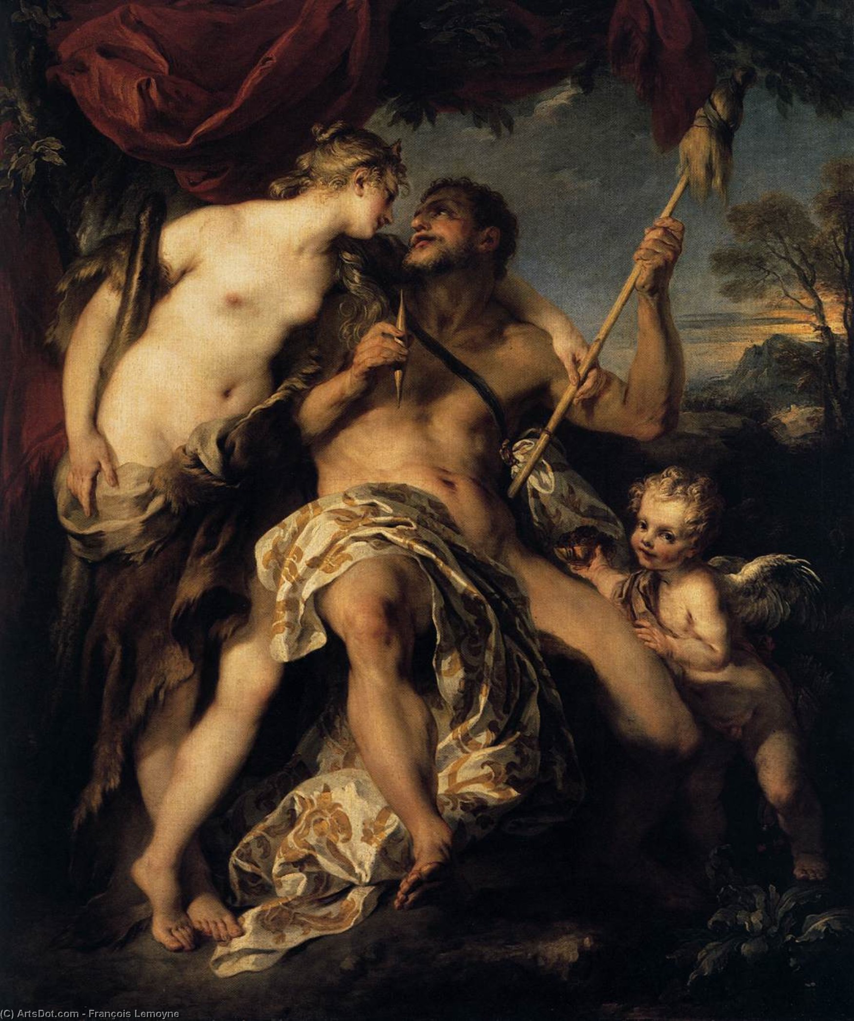 Hercules And Omphale — Франсуа Лемон