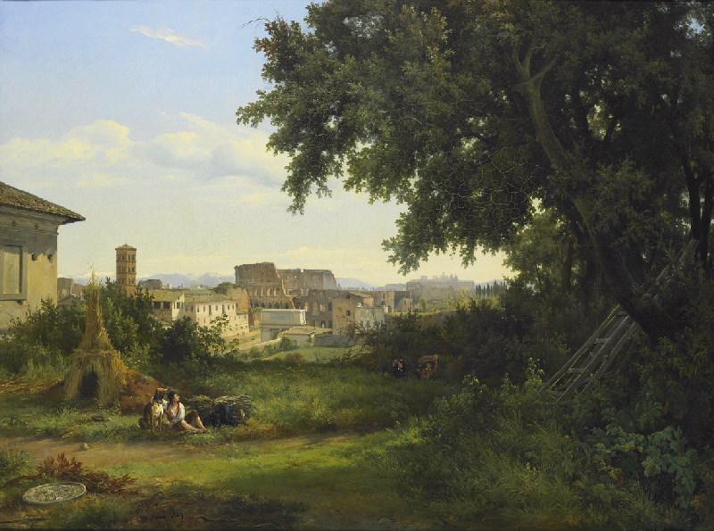 Vue De Rome Prise Du Mont Palatin (exécuté À Rome Pour La Comtesse De Fourcroy) — Jacques Raymond Brascassat