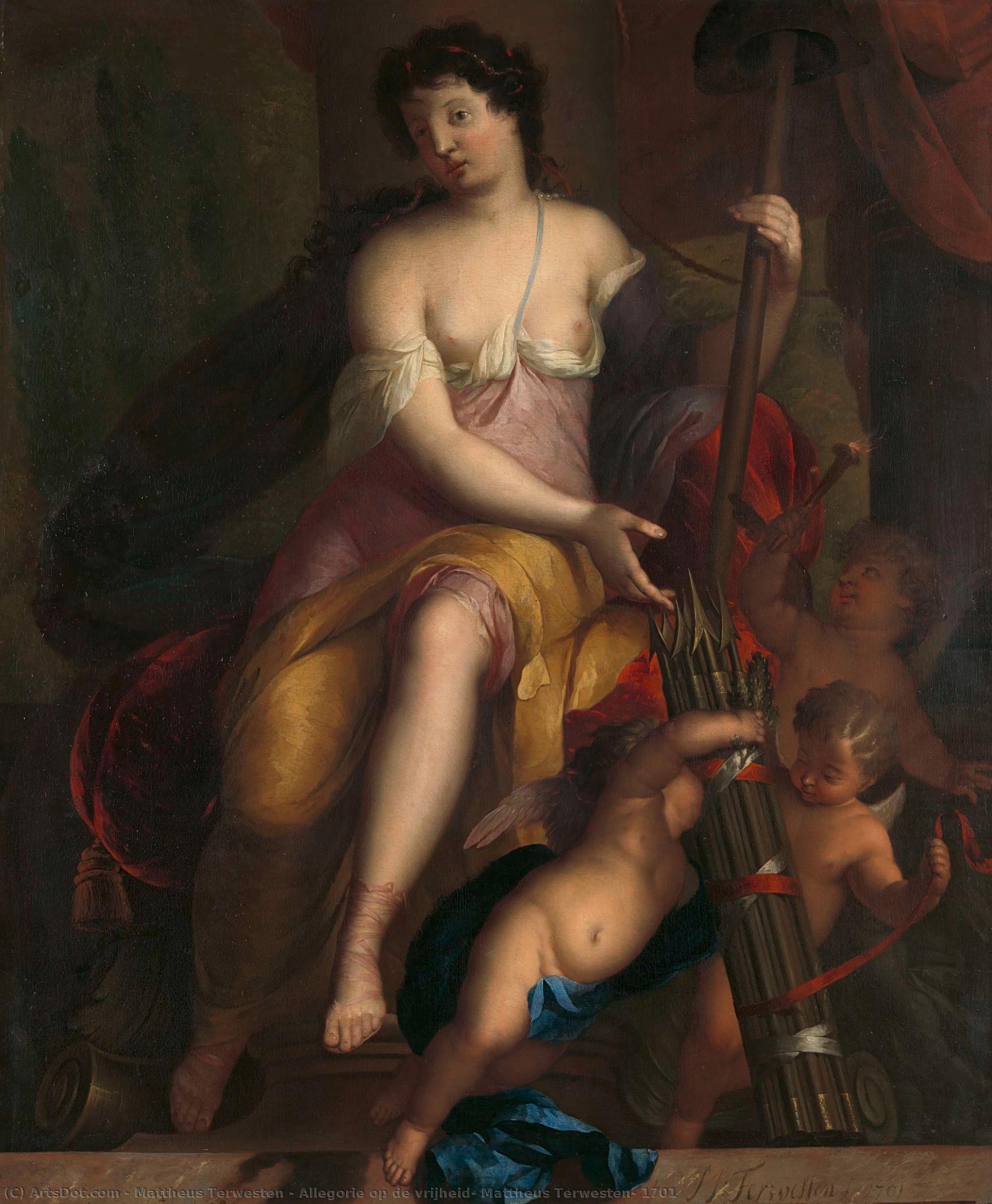 Allegorie Op De Vrijheid, Mattheus Terwesten, 1701 — Mattheus Terwesten