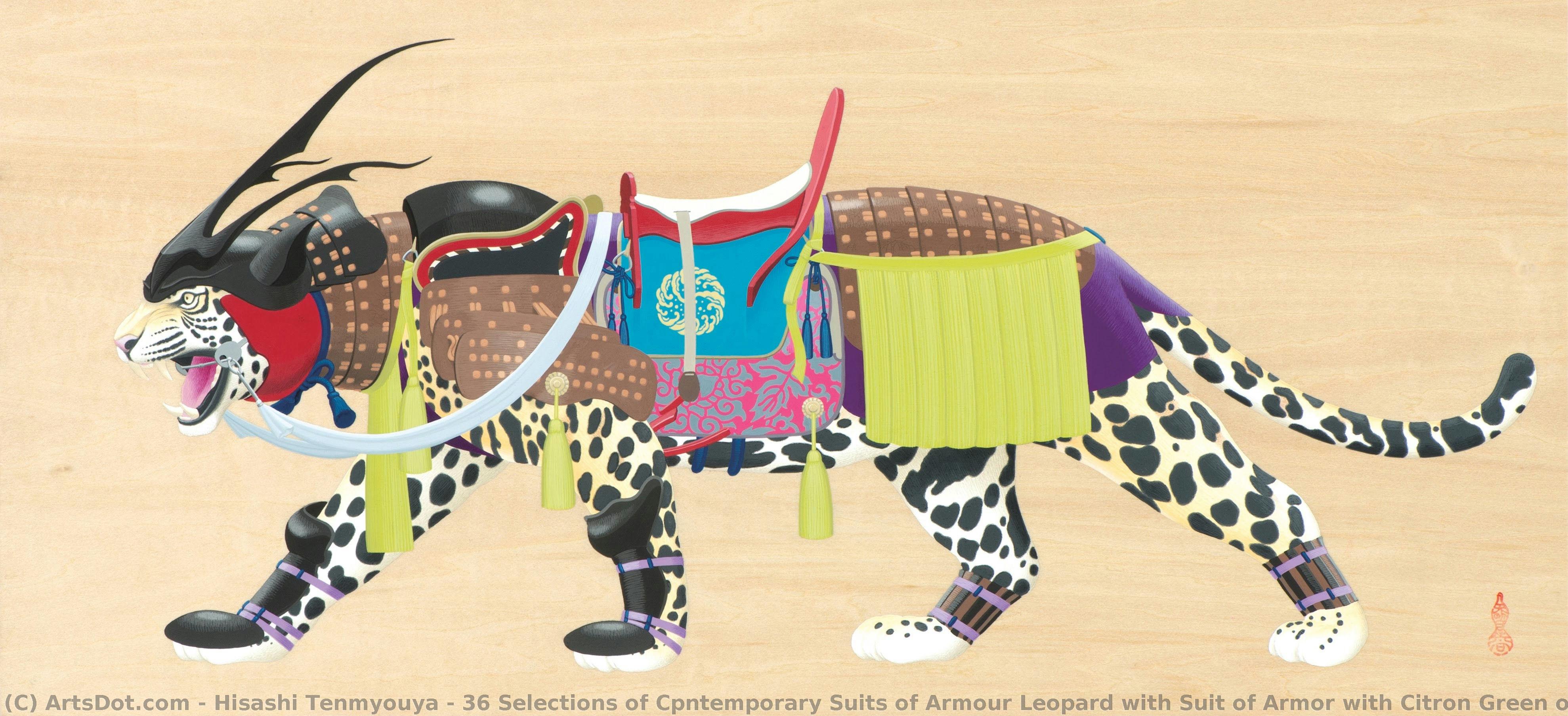 36 Selections Of Cpntemporary Suits Of Armour Leopard With Suit Of Armor With Citron Green On Blown Gold Lacing — Hisashi Tenmyouya