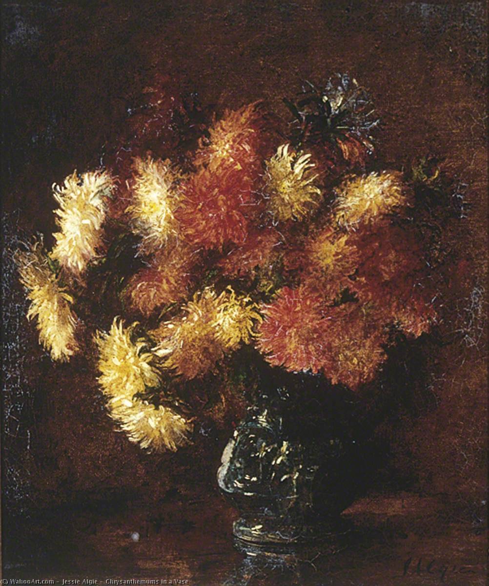 Chrysanthemums In A Vase — Jessie Algie