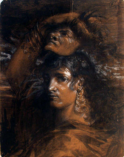 An Actress With A Mask — Eva Gonzalès
