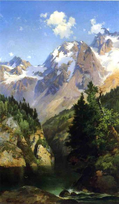 A Rocky Mountain Peak, Idaho Territory — Džon Ferguzon Vir
